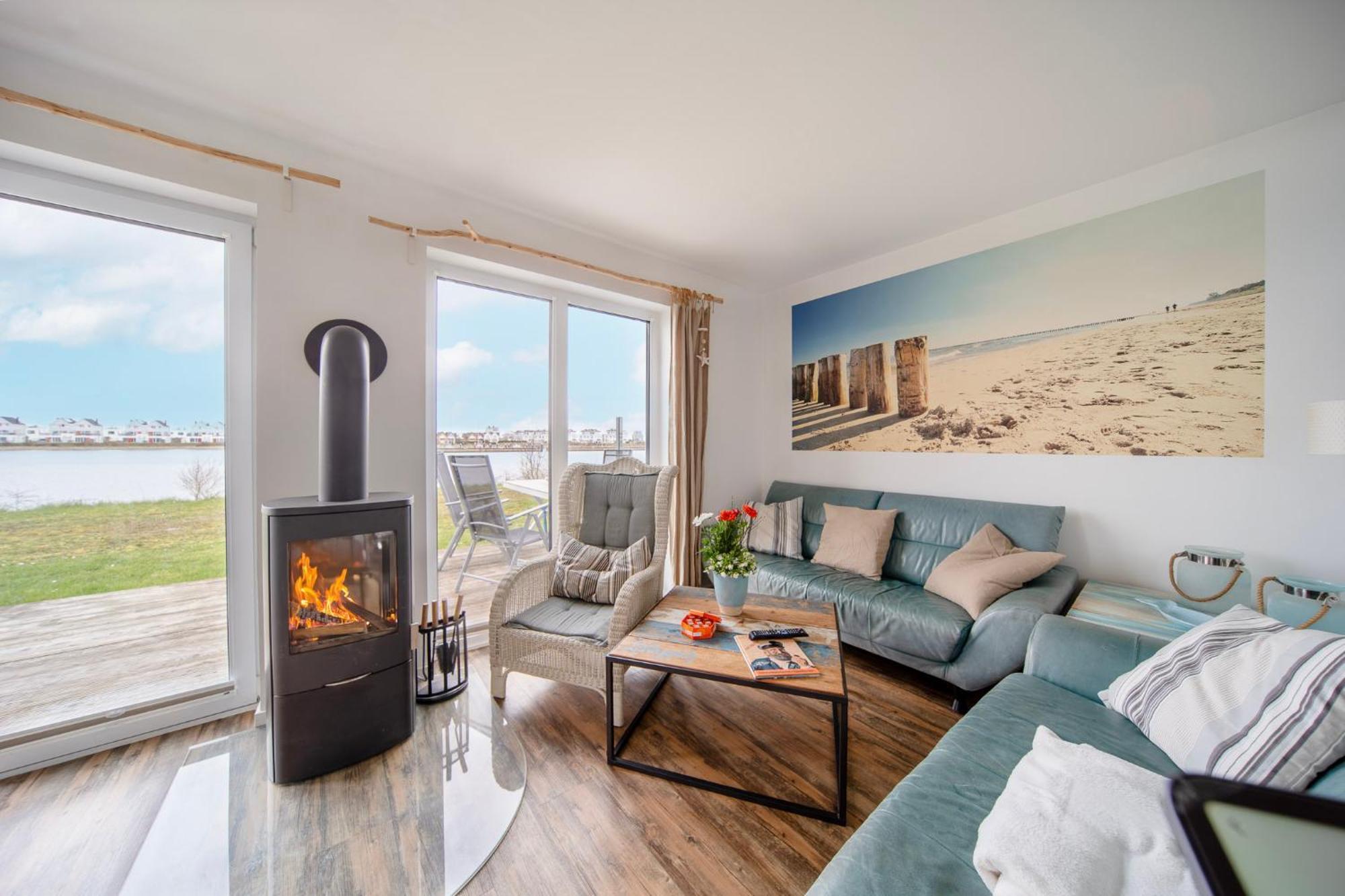 Ferienhaus Lieblingsplatz By Seeblick Ferien Oro, Direkte Wasserlage,Sauna,Kamin أوبلينتيز المظهر الخارجي الصورة